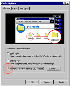 Folder Options dialog box